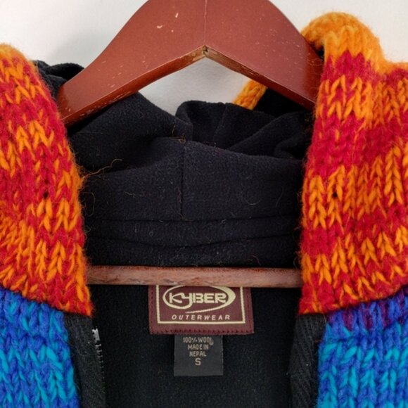 kyber outerwear rainbow wool jacket women size small - Picture 3 of 7